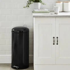 Spectrum Black 30 Litre Pedal Bin -Command Shop 1000051884 alt01