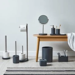 Dunelm Grey Resin Electric Toothbrush Holder -Command Shop 1000083073 alt08