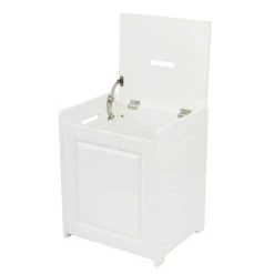 Lloyd Pascal Verona White Laundry Basket -Command Shop 1000087265 alt02