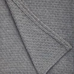 Dunelm Chenille Basketweave 130cm X 180cm Throw -Command Shop 1000116262 alt02