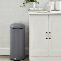 Dunelm 30L Grey Pedal Bin 5 Dunelm 30L Grey Pedal Bin -Command Shop 1000120263 alt01