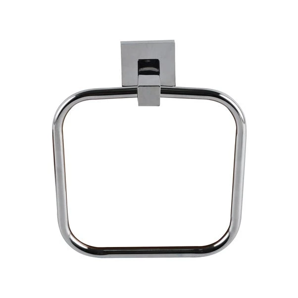 Dunelm Square Wall Mounted Towel Ring 4 Dunelm Square Wall Mounted Towel Ring - Image 2