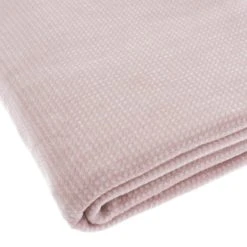 Dunelm Thermosoft Semi Plain Blush Throw -Command Shop 1000152685 alt03