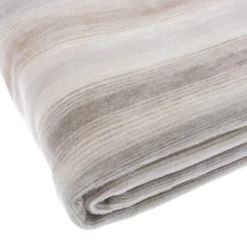 Dunelm Thermosoft Ombre Stripe Natural Throw -Command Shop 1000152686 alt03