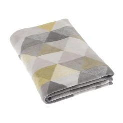 Dunelm Thermosoft Geo Ochre Throw -Command Shop 1000152687 alt01