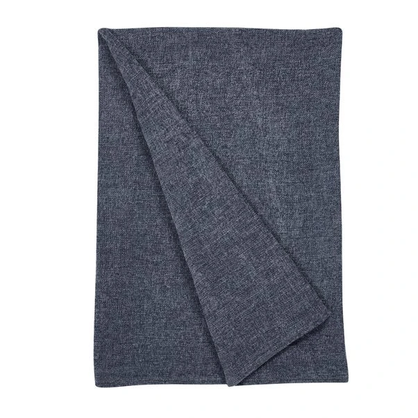 Dunelm Chenille Denim Blue 200cm X 200cm Throw 4 Dunelm Chenille Denim Blue 200cm X 200cm Throw - Image 2