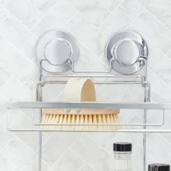 Dunelm Twist N Lock Rectangle Two Tier Shower Caddy 11 Dunelm Twist N Lock Rectangle Two Tier Shower Caddy -Command Shop 1000160156 alt03