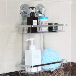 Dunelm Twist N Lock Rectangle Two Tier Shower Caddy 12 Dunelm Twist N Lock Rectangle Two Tier Shower Caddy -Command Shop 1000160156 alt04