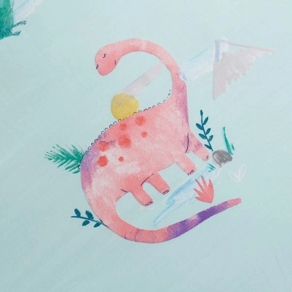 Dunelm Dinosaur Pink Reversible Duvet Cover And Pillowcase Set 6 Dunelm Dinosaur Pink Reversible Duvet Cover And Pillowcase Set - Image 4