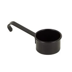 Dunelm Matt Black Wooden Laundry Caddy -Command Shop 1000165288 alt04