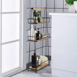 Dunelm Slim Line Bamboo Caddy -Command Shop 1000166693 alt04
