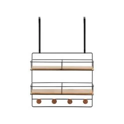 Dunelm Multi-Purpose Bamboo Over Door Storage Basket -Command Shop 1000166694 alt01