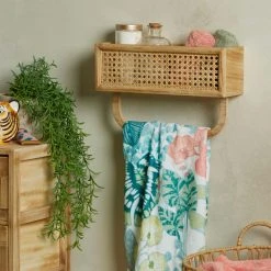 Dunelm French Cane Shelf Towel Rail -Command Shop 1000167294 alt03