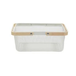 Dunelm White Large Wire Basket -Command Shop 1000182355 alt02