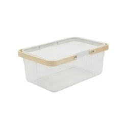 Dunelm White Large Wire Basket -Command Shop 1000182355 alt03
