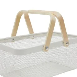 Dunelm White Large Wire Basket -Command Shop 1000182355 alt04