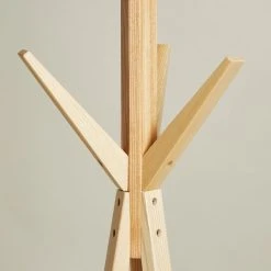 The Edited Life Ash Wood Coat Stand With Shelves -Command Shop 1000182497 alt02