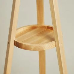 The Edited Life Ash Wood Coat Stand With Shelves -Command Shop 1000182497 alt03