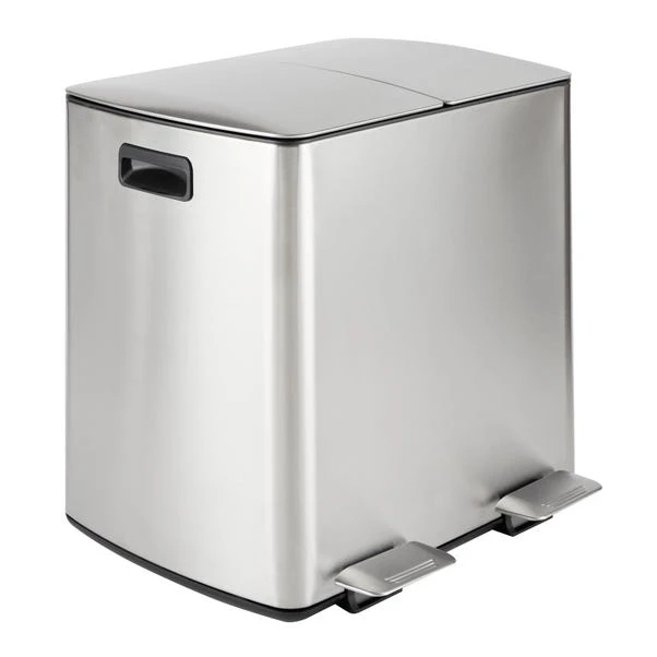 Dunelm Stainless Steel 40L Curve Recycling Bin 5 Dunelm Stainless Steel 40L Curve Recycling Bin - Image 3