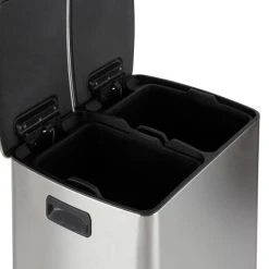 Dunelm Stainless Steel 40L Curve Recycling Bin 13 Dunelm Stainless Steel 40L Curve Recycling Bin -Command Shop 1000185514 alt05