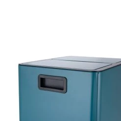 Dunelm 24L Matt Peacock Pedal Bin -Command Shop 1000185701 alt02