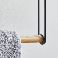 Dunelm Compact Living Natural Towel Rail Shelf -Command Shop 1000185931 alt01