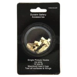 Dunelm Pack Of 10 Single Picture Hooks
