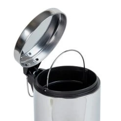 Dunelm Bathroom Basics 3-Litre Silver Pedal Bin 7 Dunelm Bathroom Basics 3-Litre Silver Pedal Bin -Command Shop 30054117 alt02