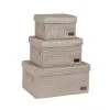 Dunelm Set Of 3 Lidded Baskets -Command Shop 30153474