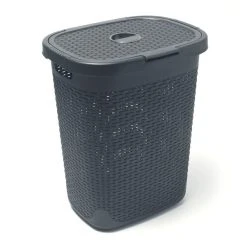 Addis 50L Charcoal Laundry Hamper