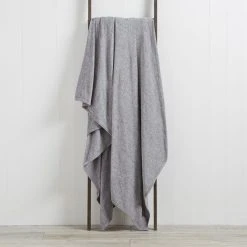 Dunelm Chenille Grey Throw