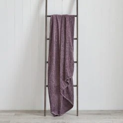 Dunelm Chenille Mauve Throw