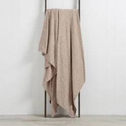 Dunelm Chenille Natural 200cm X 200cm Throw