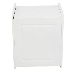 Lloyd Pascal Verona White Laundry Basket