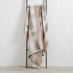 Thermosoft Geo Pink Blanket