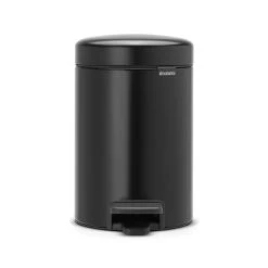 Brabantia NewIcon 3 Litre Black Pedal Bin