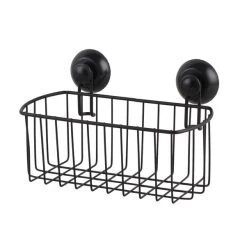 Elements Black Wire Suction Caddy