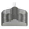 Dunelm Pack Of 10 Grey Flocked Hangers -Command Shop 30592465