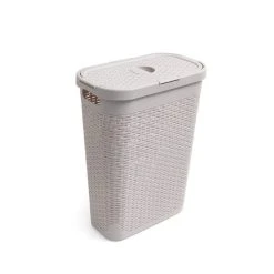 Addis Rattan Slim Natural Laundry Basket