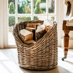 Ivyline 40cm Round Wicker Log Basket -Command Shop 30635760 alt02