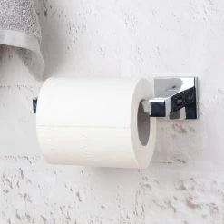 Dunelm Square Wall Mounted Toilet Roll Holder
