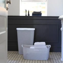 Curver My Style Grey 50 Litre Laundry Basket 10 Curver My Style Grey 50 Litre Laundry Basket -Command Shop 30651696 alt03