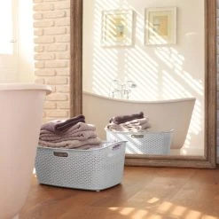 Curver My Style Grey 50 Litre Laundry Basket 13 Curver My Style Grey 50 Litre Laundry Basket -Command Shop 30651696 alt06