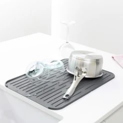 Brabantia Sinkside Dark Grey Silicone Dish Drying Mat
