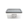 Dunelm 11L Silver Plastic Storage Box -Command Shop 30662899