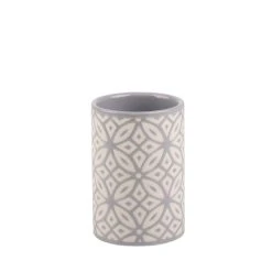 Dunelm Geo Tile Grey Ceramic Tumbler