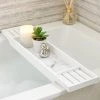 Dunelm Marble Effect Bamboo Bath Rack -Command Shop 30670547