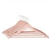 Dunelm Set Of 5 Wooden Blush Pink Coat Hangers -Command Shop 30671173