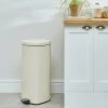 Dunelm Cream 30L Vete Pedal Bin