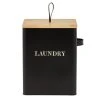 Dunelm Matt Black Wooden Laundry Caddy 1 Dunelm Matt Black Wooden Laundry Caddy -Command Shop 30685602